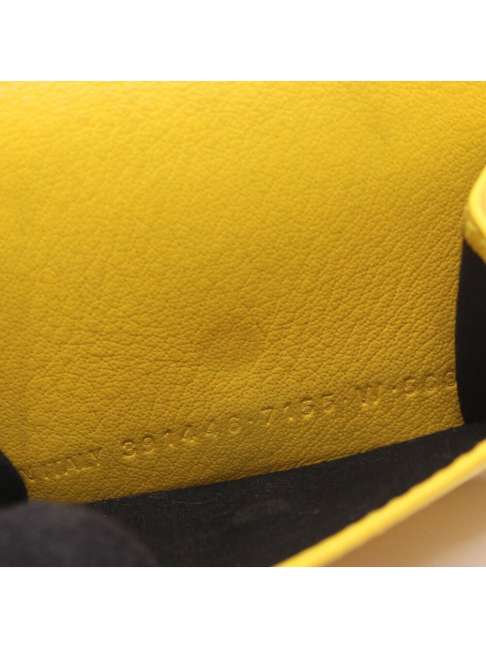 Balenciaga Trifold Wallet Paper Mini Yellow Leather Mini - Picture 6 of 8